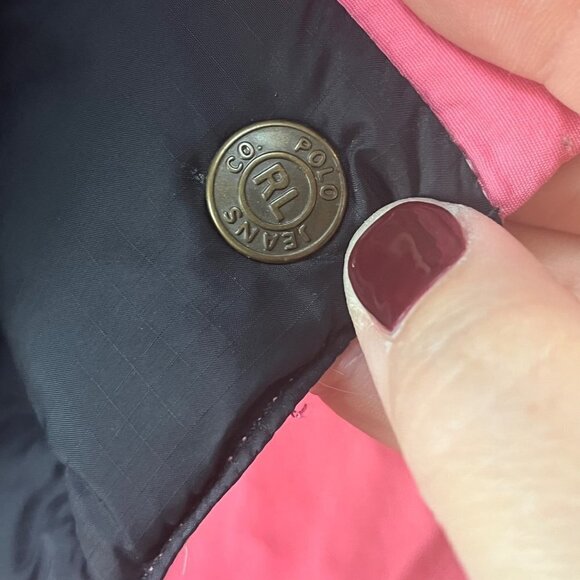 Ralph Lauren Polo Jeans Reversible Down Puffer Vest- Size M‎ - Picture 5 of 6